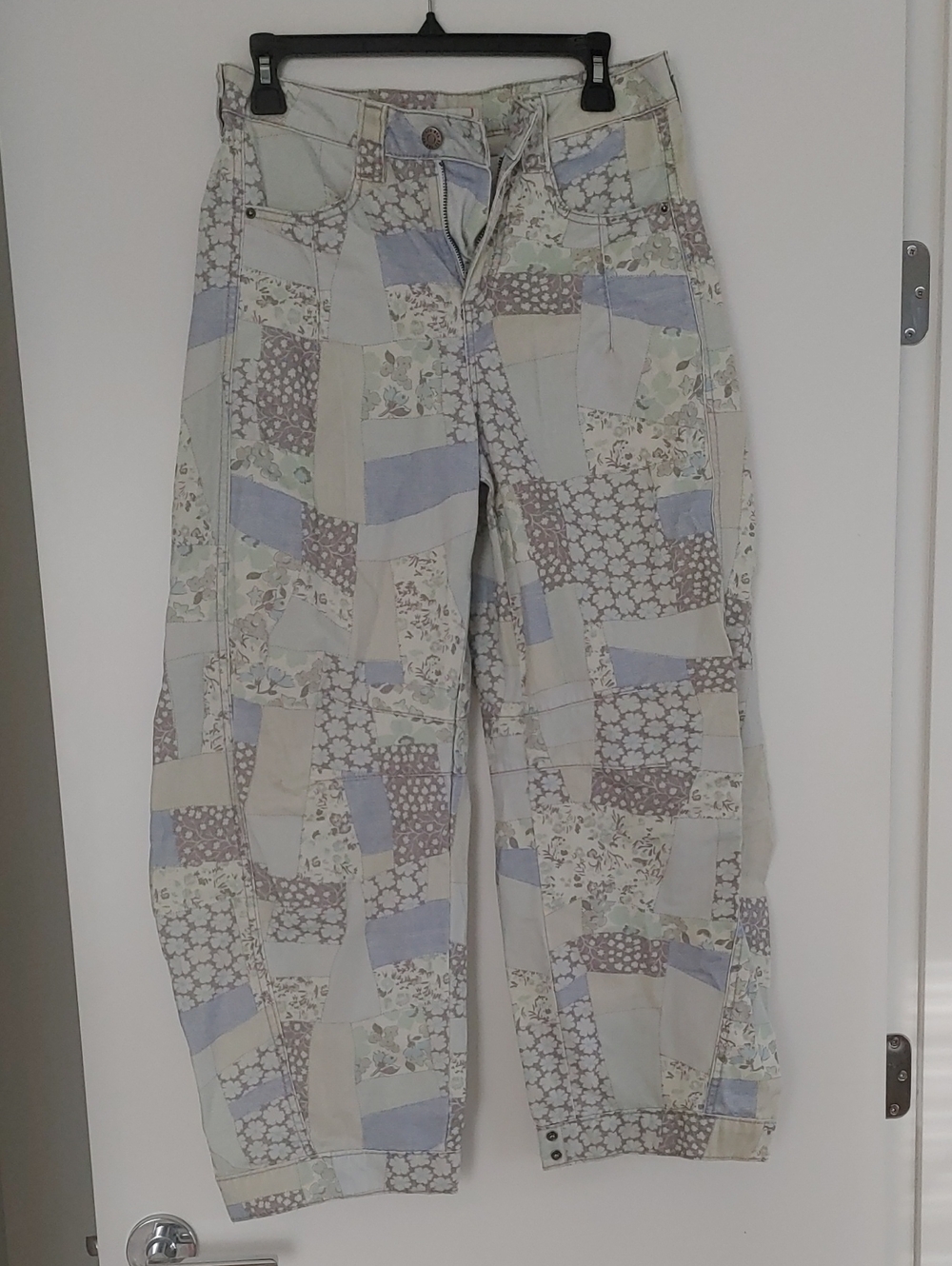 Urban Outfitters BDG Patchwork Barrel Wide-Leg Jeans